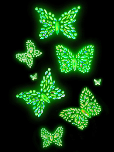 Aurelia Glow in the Dark Body Jewels Sticker  2