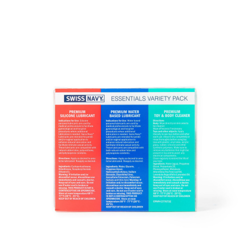 Swiss Navy Essentials Variety Pack 3-1oz  2