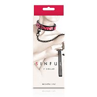 Sinful - 1 Inch Collar - Pink