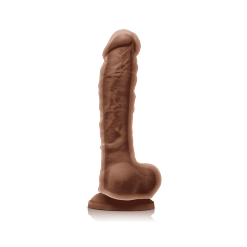 Colours - Dual Density - 8 Inch Dildo - Brown  2