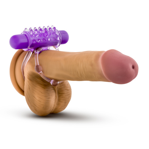 Play With Me - the Player - Vibrating Double Strap Ring - Purple  5