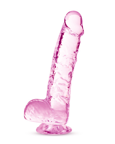 Naturally Yours - 6 Inch Crystalline Dildo - Rose  4