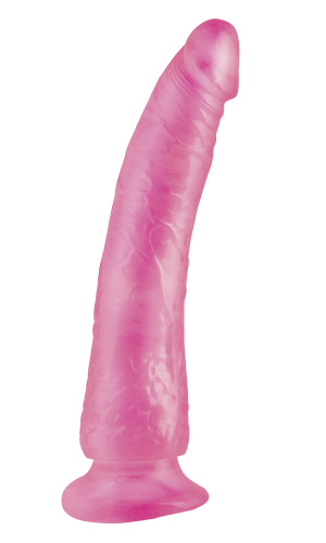 Basix Rubber Works - Slim 7 Inch With Suction Cup - Pink  2