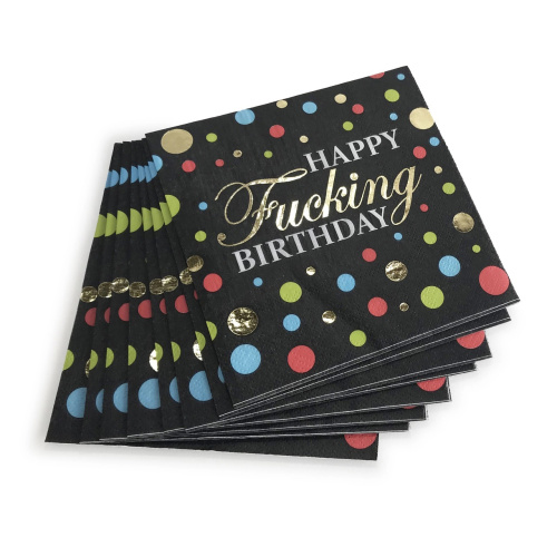 Happy Fucking Birthday Cocktail Napkins  2