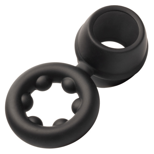 Alpha Liquid Silicone Dual Support Magnum Ring - Black  5