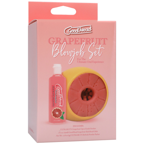 Goodhead - Grapefruit Blowjob Set - Yellow/pink  5