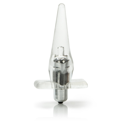 Mini Vibro Tease Slender Probe - Clear  2