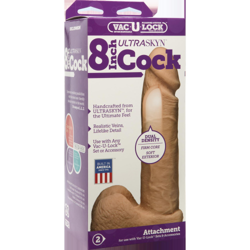 Vac-U-Lock 8-Inch Ultraskyn Cock - Vanilla  2