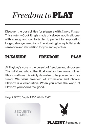 Playboy Pleasure - Bunny Buzzer - Cock Ring - Deep Teal  2