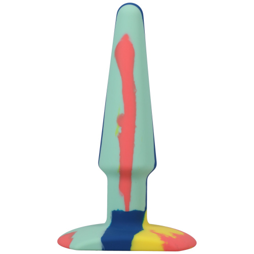 A-Play Groovy Silicone Anal Plug 5 Inch - Sunrise  3
