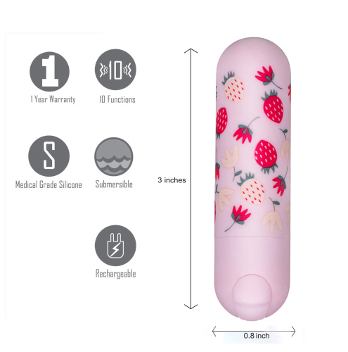 Bari Super Charged Mini Bullet - Pink  3