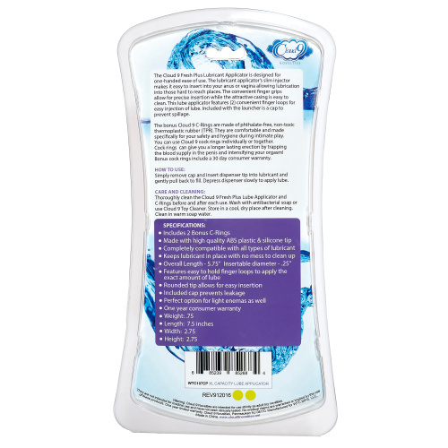 Fresh + XL Lube Applicator With C Rings Purple  2
