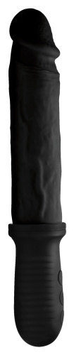 8x Auto Pounder Vibrating and Thrusting Dildo With Handle - Black  2