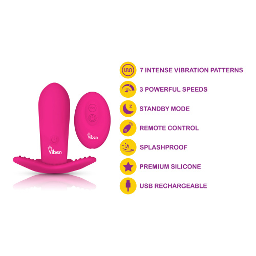 Intrigue - Hot Pink - Remote Control 10-Function Panty Vibe  4