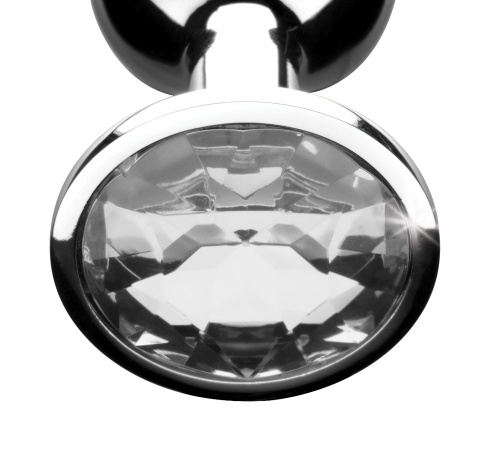 Clear Gem Anal Plug - Medium  4