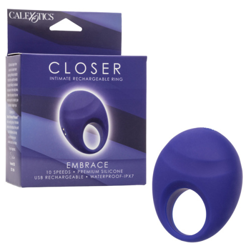 Closer Intimate Rechargeable Ring Embrace - Purple  2