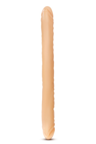 B Yours 18 Inch Double Dildo - Beige  3