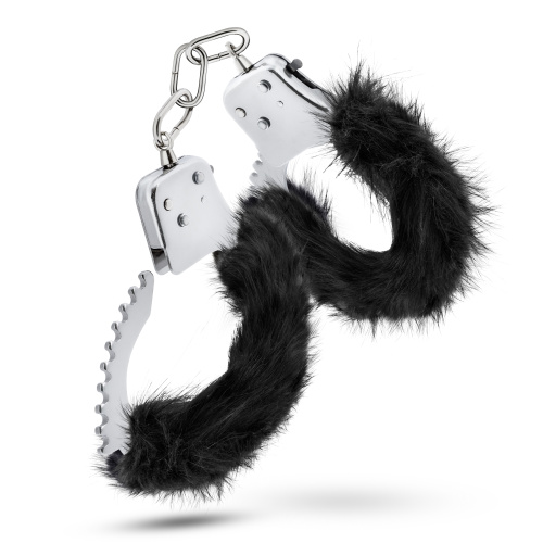 Temptasia - Plush Fur Cuffs - Black  5