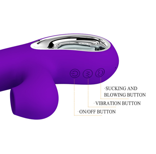 Pretty Love Jersey Sucking and Vibrating Rabbit -  Purple  5