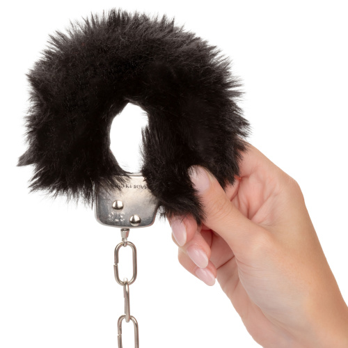 Ultra Fluffy Furry Cuffs - Black  5