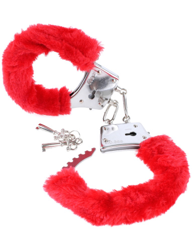 Fetish Fantasy Series Beginner's Furry Cuffs - Red  2