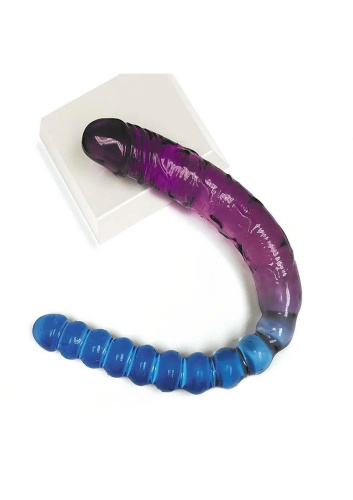 Shade - 17 Inch Double Dong - Violet and Blue  2