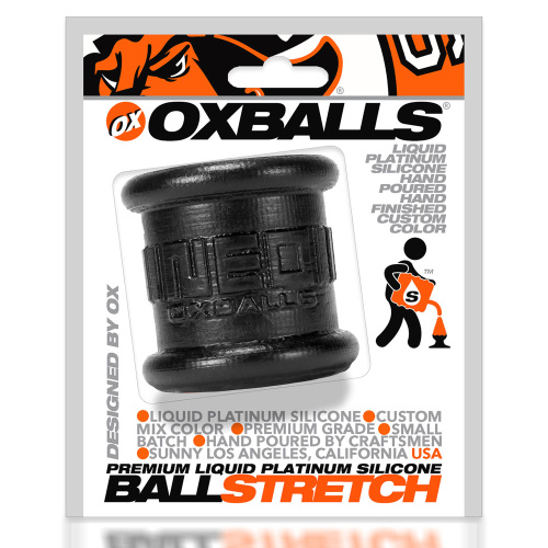 Neo 2 Inch Tall Ball Stretcher Squishy Silicone - Black  2