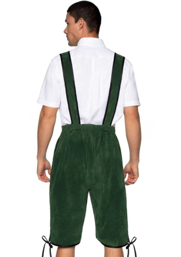 Men's Beerfest Lederhosen Oktoberfest Costume -  X-Large - Green  2