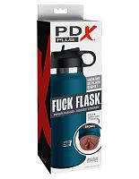Fuck Flask - Private Pleaser - Blue Bottle - Brown