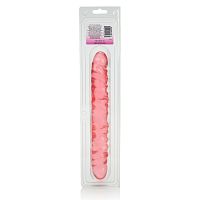 Translucence 12 Inches Veined Double Dong - Pink