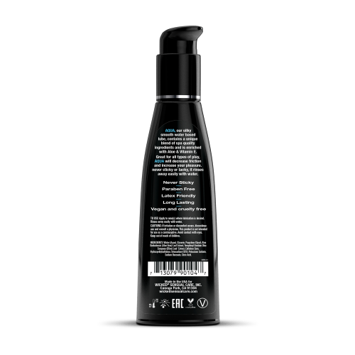 Aqua Water-Based Lubricant - 4 Fl. Oz.  2