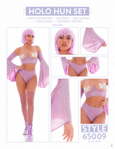 Holo Hun 5pc Set - Medium/large - Purple  2