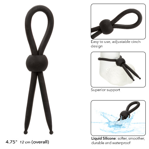 Alpha Liquid Silicone Lasso - Black  5