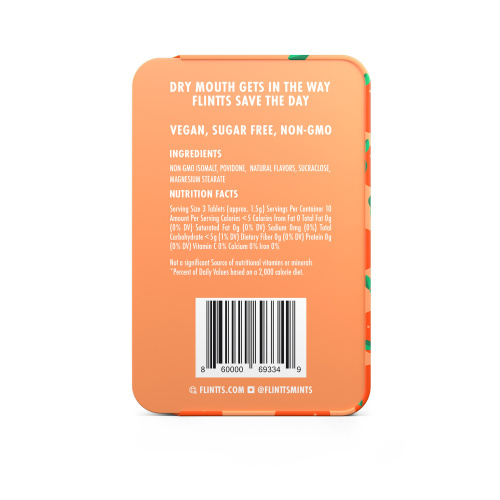 Flintts Mouth Watering Mints Sour Tangerine - F-Strength 175  2
