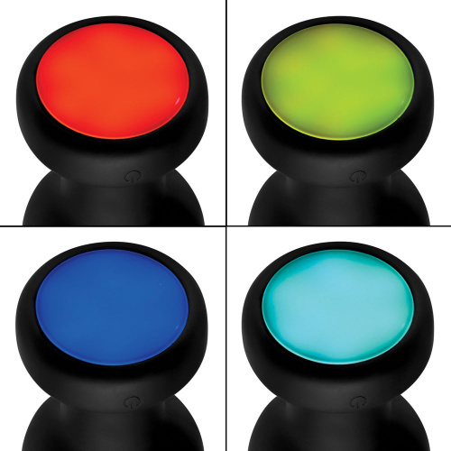 7x Light Up Rechargeable Anal Plug - Small  2