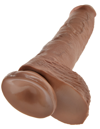 King Cock 10 Inch Cock With Balls - Tan  2