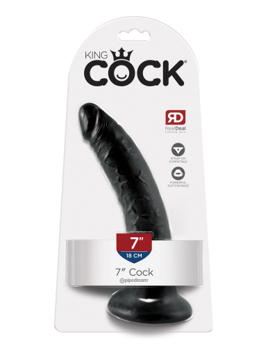 King Cock 7-Inch Cock - Black  5