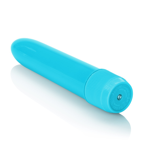 Mini Neon Multi-Speed Vibe 4.5 Inches - Blue  3