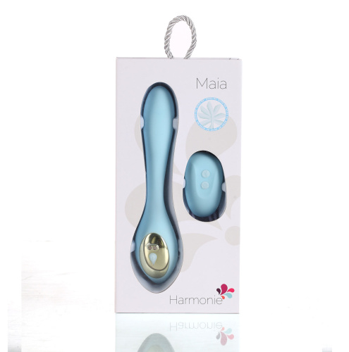 Harmonie Rechargeable Remote Silicone Bendable Vibrator - Teal  4