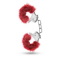 Temptasia - Plush Fur Cuffs - Burgundy