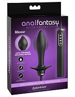 Anal Fantasy Elite Auto-Throb Inflatable Vibrating Plug - Black