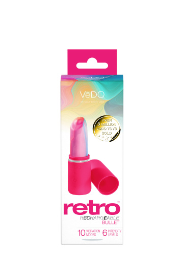 Retro Rechargeable Bullet - Pink  2