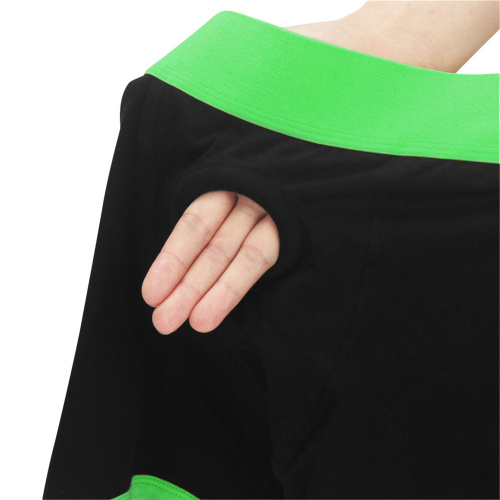 Get Lucky Strap on Boxer Shorts - Xsmall-Small -  Green/black  5