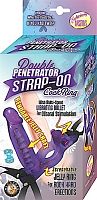 Double Penetrator Strap-on Cock Ring - Purple