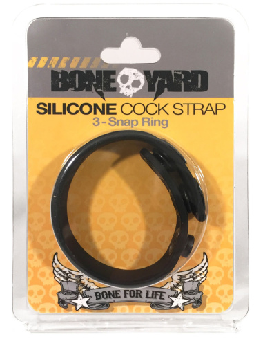 Boneyard Cock Strap - Black  4