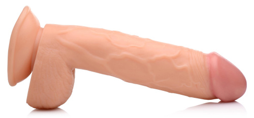 Pop Pecker 8.25 Inch Dildo With Balls - Light  3