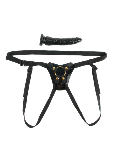 Fetish Fantasy Gold Designer Strap-on - Black  5