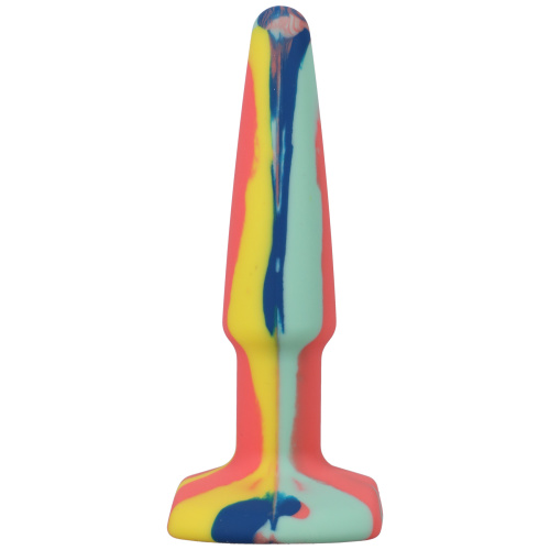 A-Play Groovy Silicone Anal Plug 4 Inch - Sunrise  5