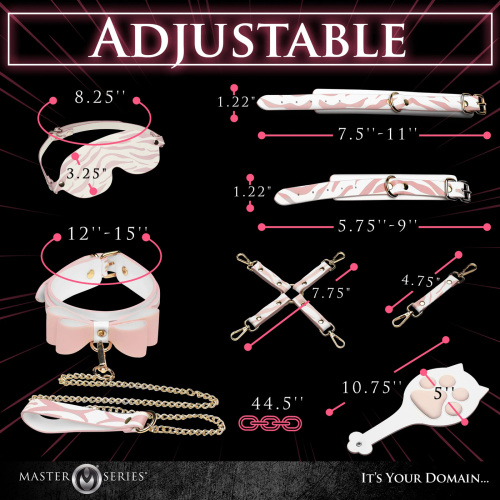 Pink Kitty Bondage Set - White/pink  4
