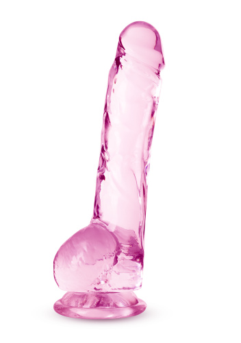 Naturally Yours - 8 Inch Crystalline Dildo - Rose  3